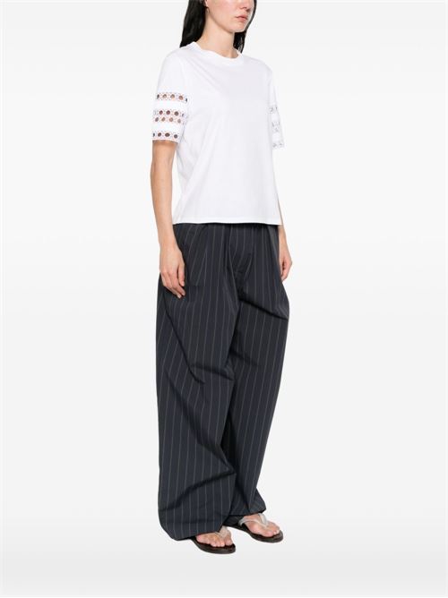 T-shirt donna maniche corte con ricamo EMME Marella | APE001